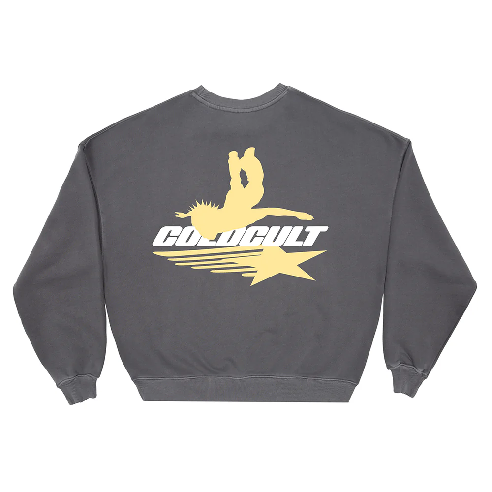 GALACTIC GLIDE CREWNECK SMOKEY GREY GALACTIC GLIDE CREWNECK SMOKEY GREY
