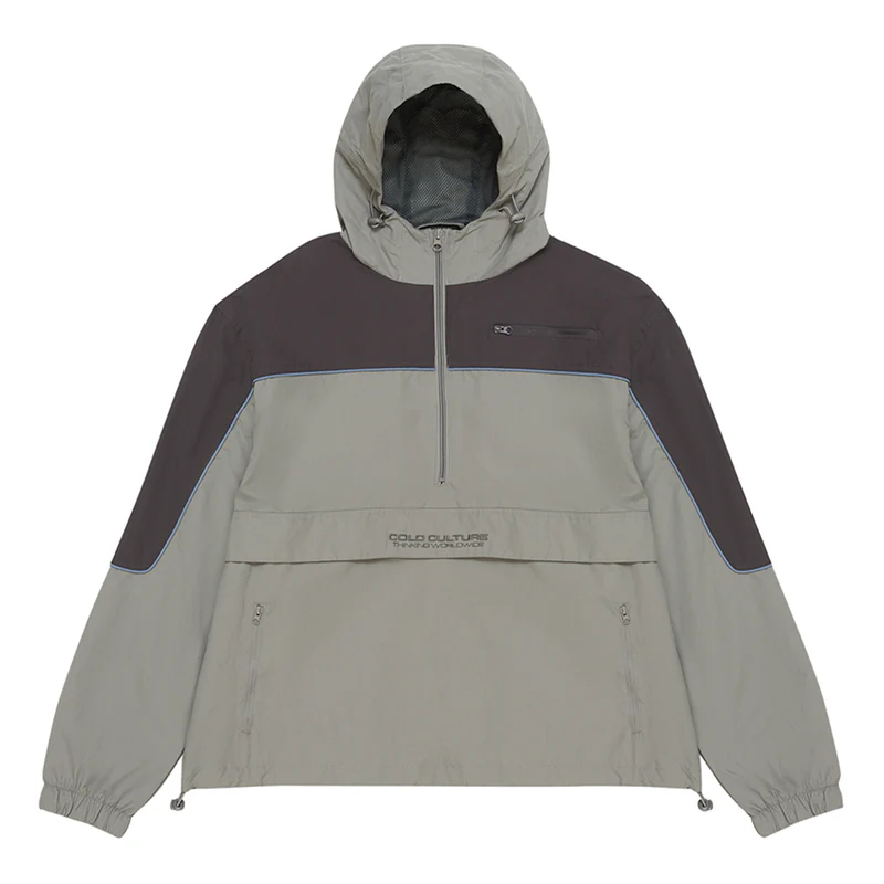 HALF ZIP TECH JACKET GREY HALF ZIP TECH JACKET GREY