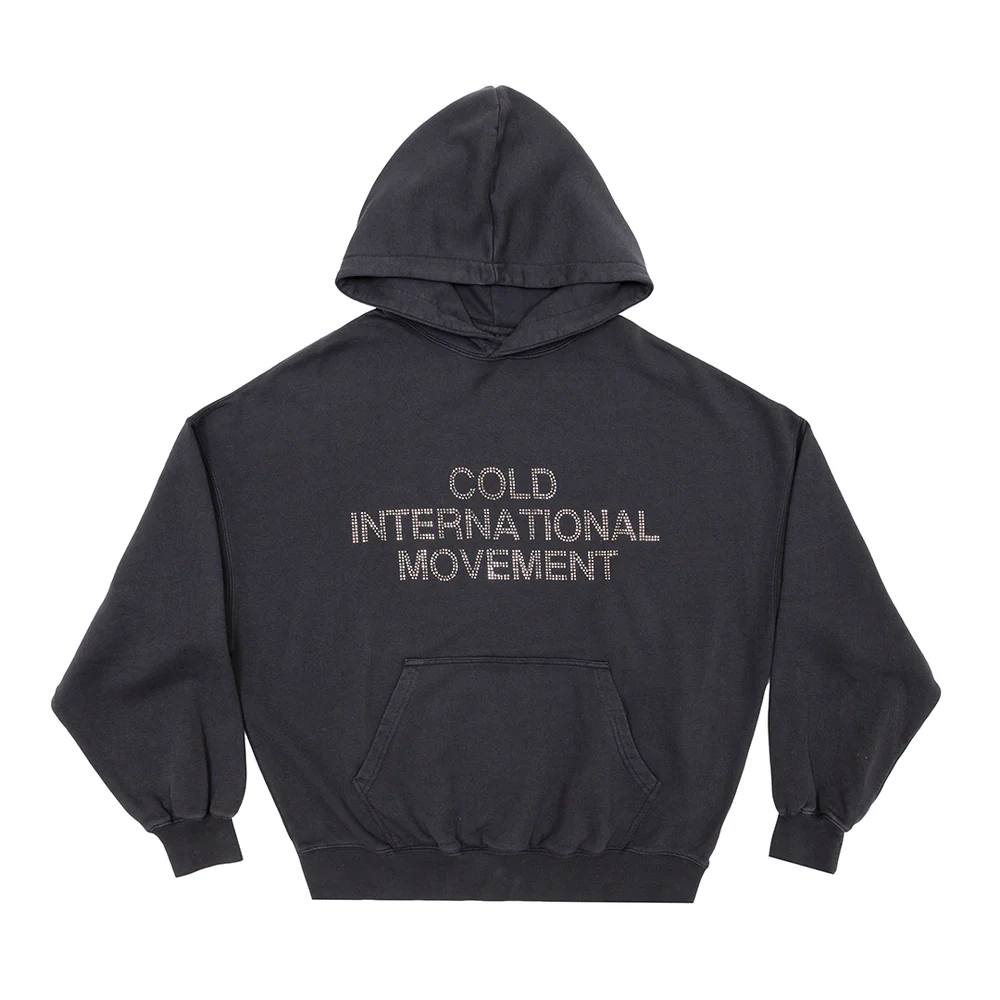 SHINY COLD HOODIE BLACK SHINY COLD HOODIE BLACK