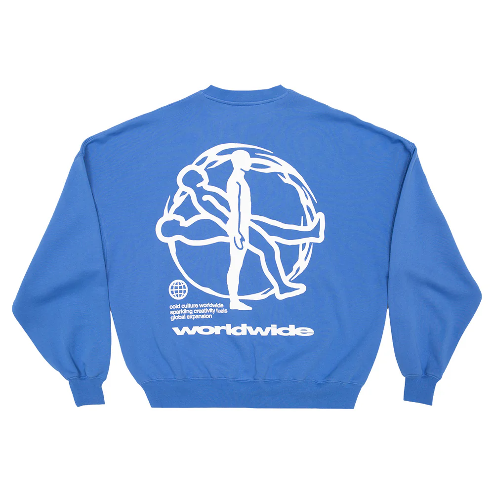 SPINNING CREWNECK HORIZON BLUE SPINNING CREWNECK HORIZON BLUE