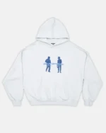 SILHOUETTES HOODIE WHITE BLUE